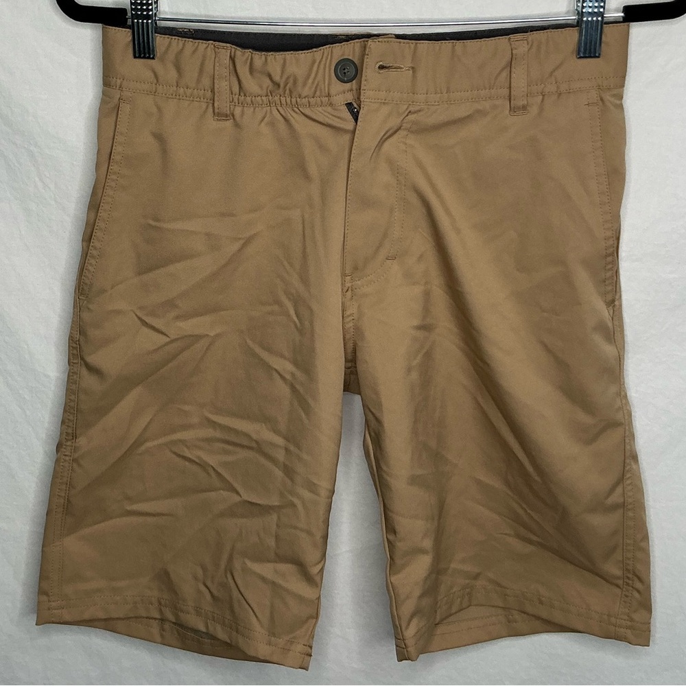 Columbia Shorts Mens Sz 30 Khaki Freezer Coil Chino Trail Fishing Hiking Outdoor